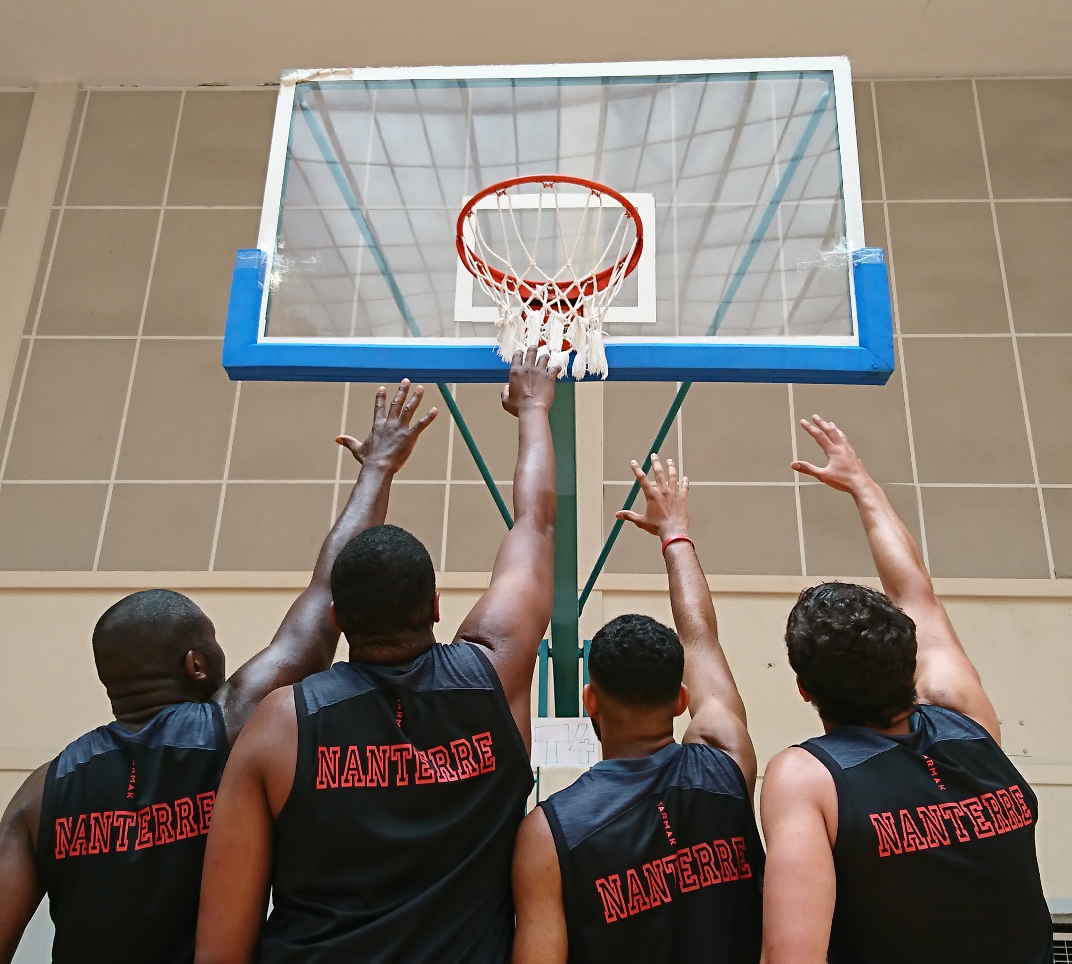 L'équipe de la maison d'arrêt de Nanterre au challenge national du basket 2018