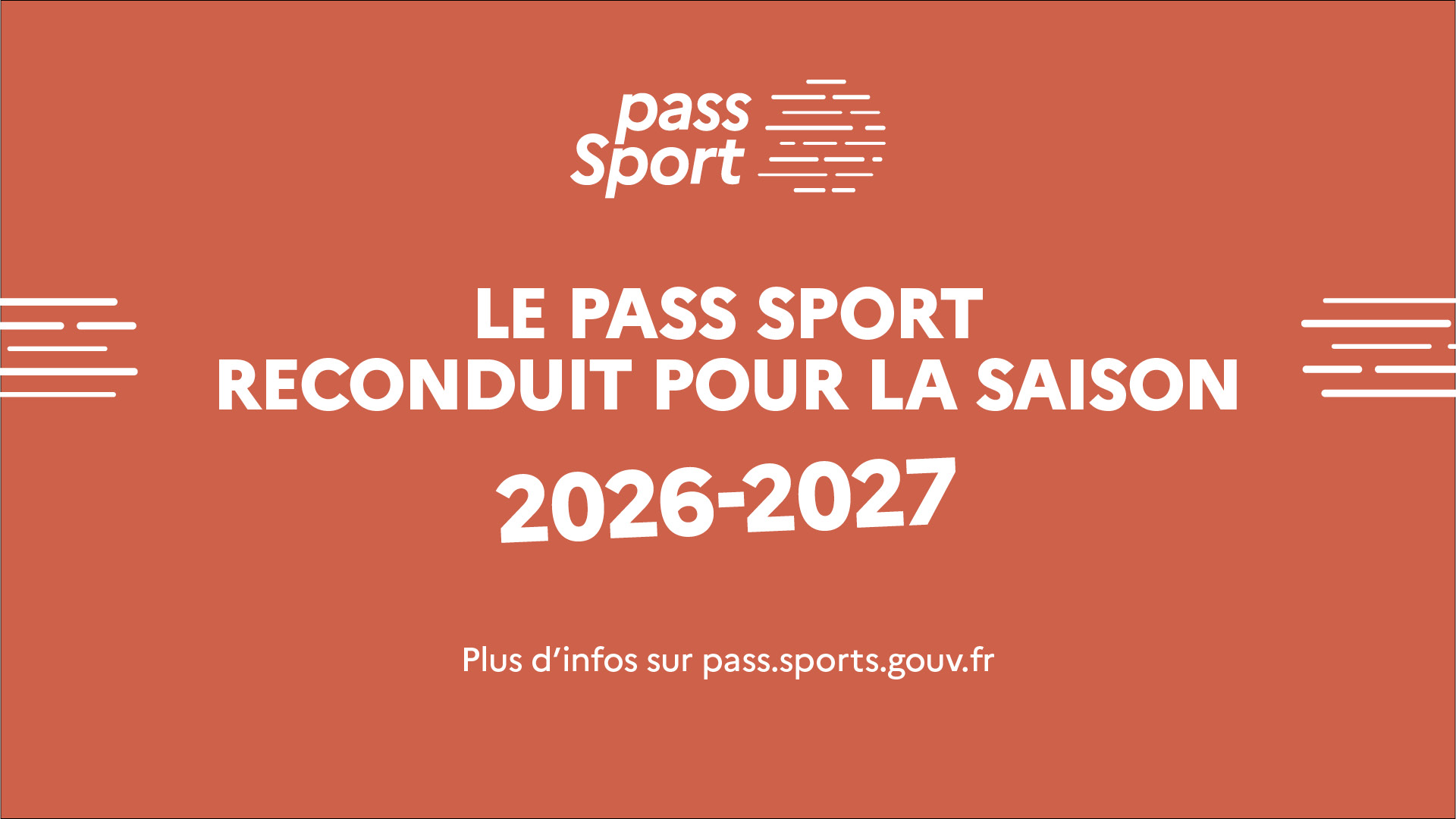 Reconduction du Pass'sport 2026/2027