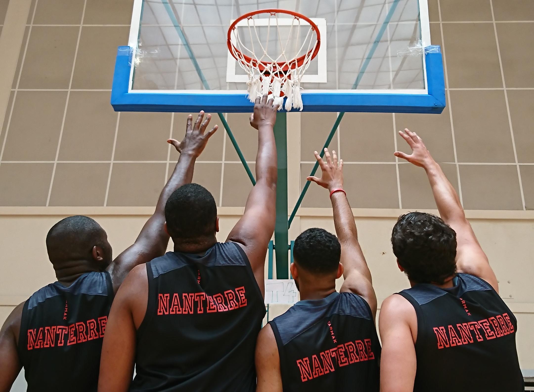 L'équipe de la maison d'arrêt de Nanterre au challenge national du basket 2018