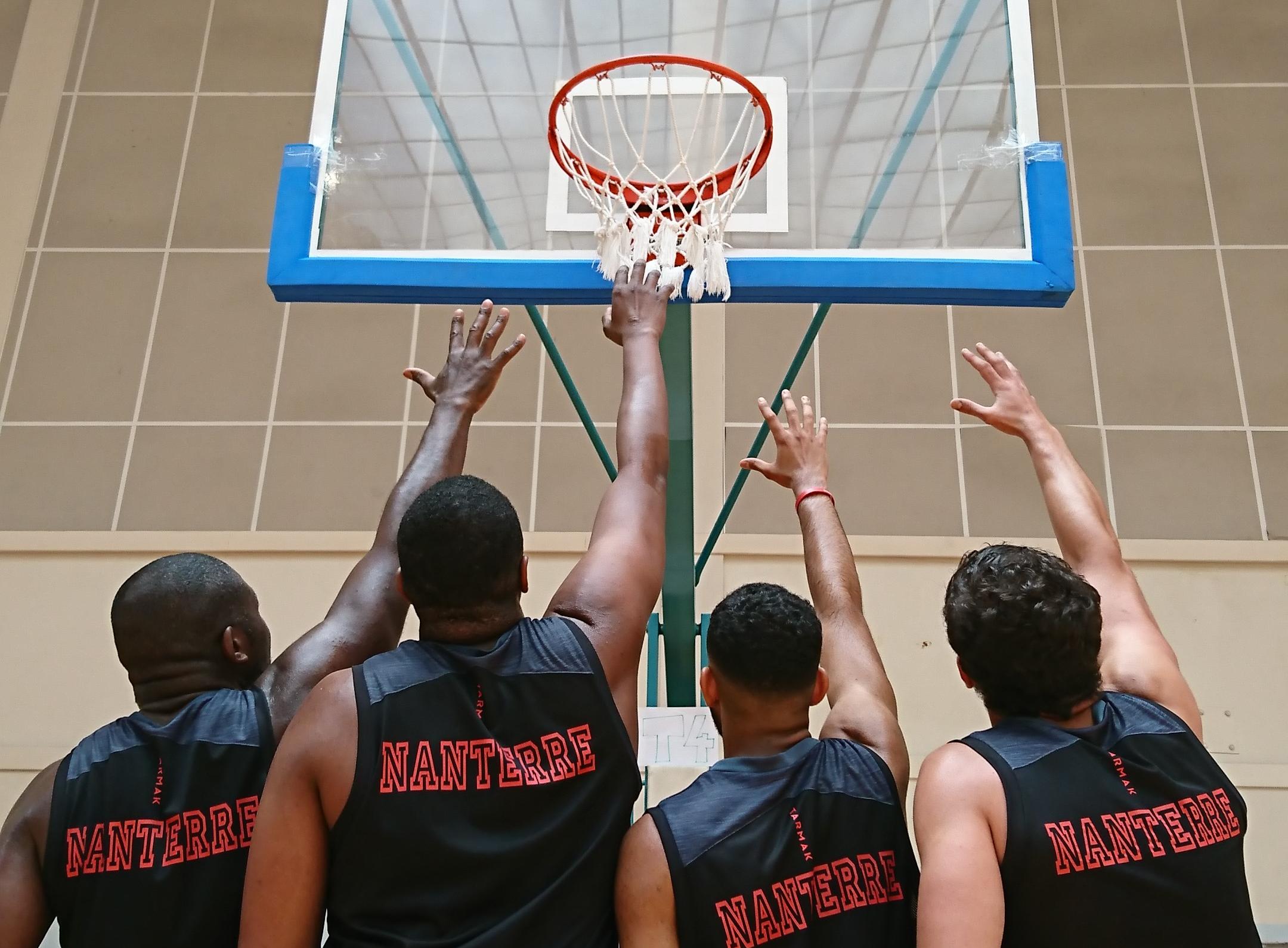 L'équipe de la maison d'arrêt de Nanterre au challenge national du basket 2018