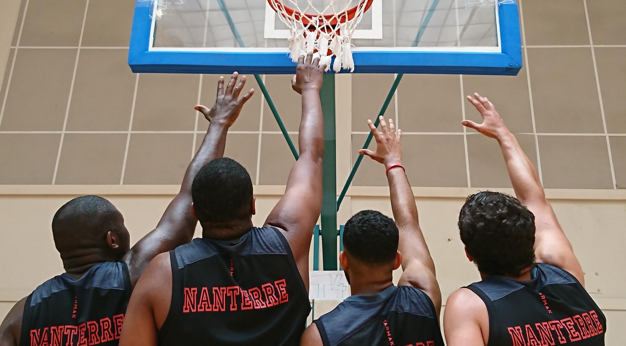 L'équipe de la maison d'arrêt de Nanterre au challenge national du basket 2018